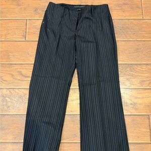 Express Womens Black Pinstripe Dress Pants
